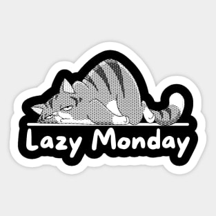 Lazy monday cute Sticker